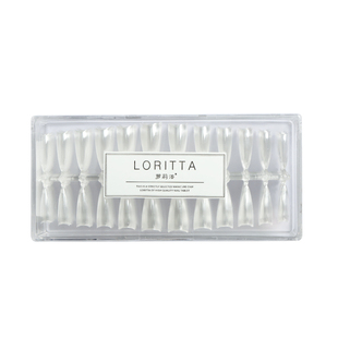 新款日式月牙浅C弧度半贴甲片 超薄折无痕透明自然延长美甲店专用