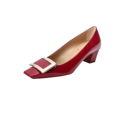 RogerVivier女士低跟鞋粗跟单鞋