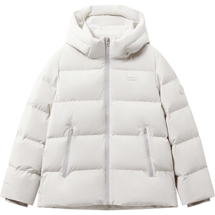 爱居兔运动连帽防寒羽绒服2025年冬季新款女保暖不臃肿外套