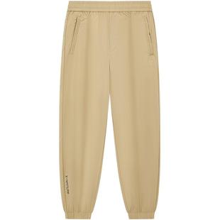 特步运动裤男2025夏季新款运动休闲梭织收口九分裤官方旗舰店正品