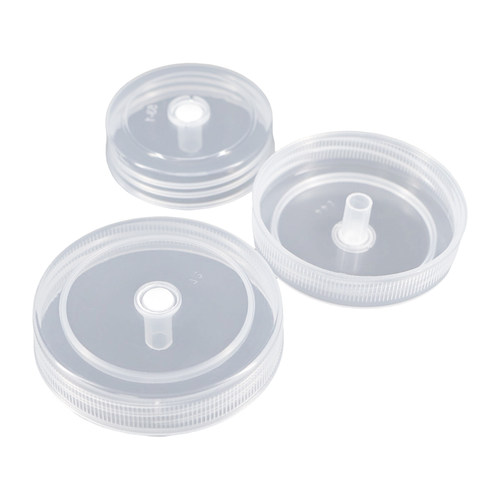 玻璃组培瓶盖子 组培塑料密封透气盖菌种盖子350ml650ml培养瓶盖