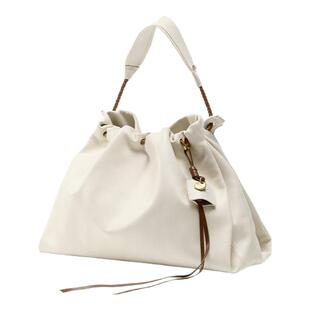 情人节礼物文淇同款云朵抽绳束口头层皮托特女大容量挎包流浪包女