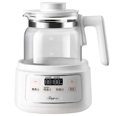 小熊全玻璃恒温水壶无异味无胶水