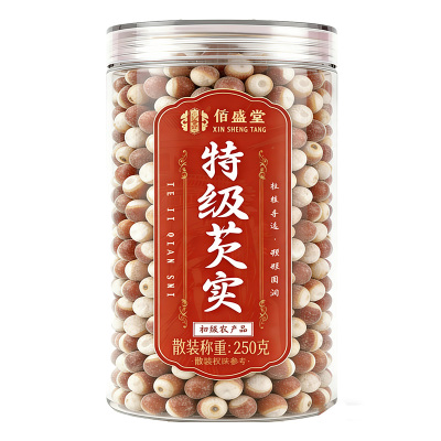 芡实干货500g特级新鲜鸡头米中药材官方旗舰店茯苓山药莲子四神汤