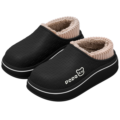 防水棉拖鞋男士2025新款冬季包跟