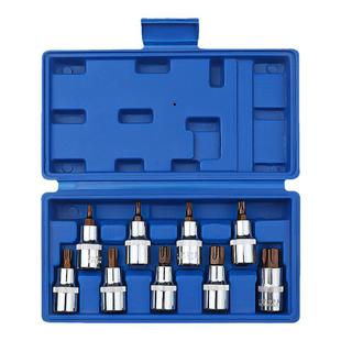 开拓1/2大飞梅花内六角套筒头扭力扳手风炮六角批头t50t40t30套装