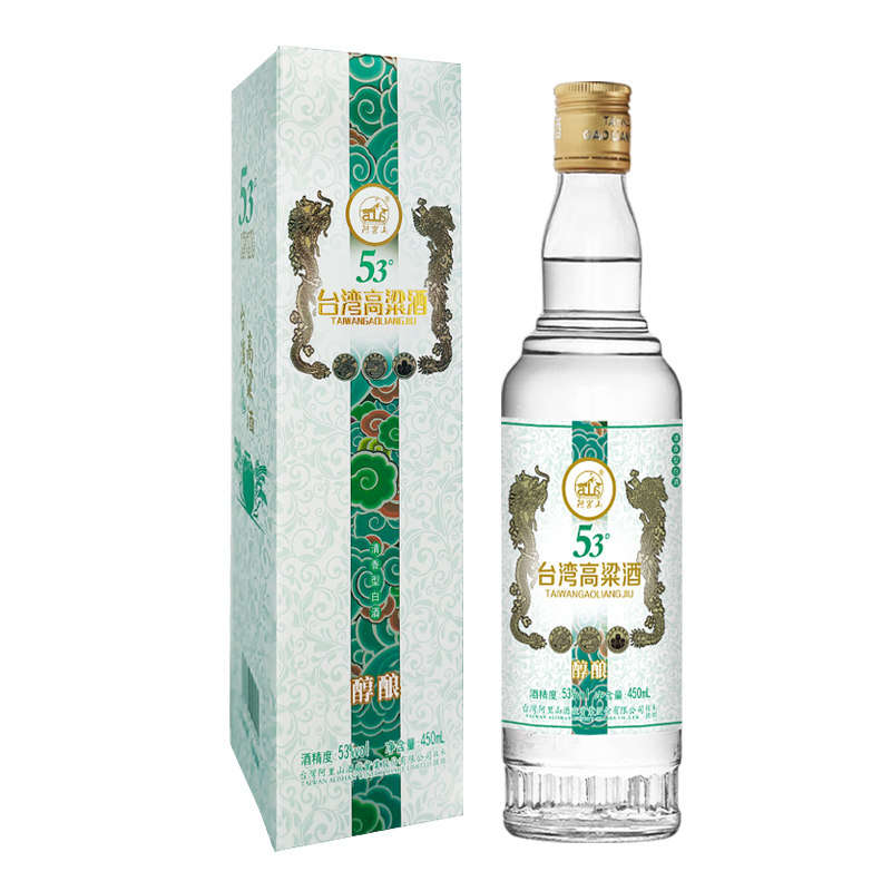 阿嵔山53度清香型台湾高粱酒450ml/瓶盒装送礼纯粮食白酒口粮固态