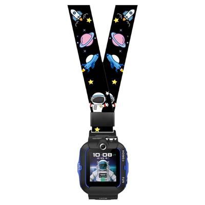 适用于华为儿童电话手表5/5x/5xPro尼龙挂脖套绳4X新耀款4Pro/3s/3Pro超能版加粗加宽卡通挂绳吊坠透明保护壳