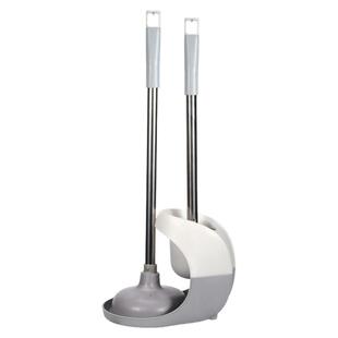 马桶刷马桶吸套装厕所疏通器皮橛子带底座刷子收纳沥水高档组合装