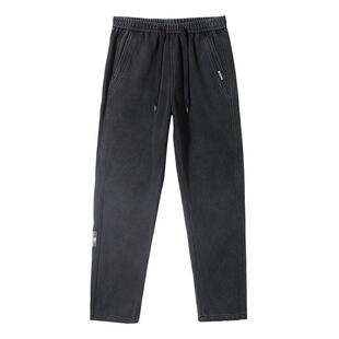 大牛传说2025秋冬重磅休闲裤运动卫裤男士宽松直筒百搭阔腿裤8555