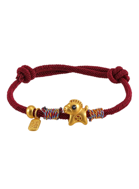 马年本命年红手绳红绳手链女生轻奢小众精致红色编织绳礼物女款