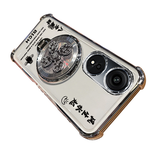 适用oppoA1手机壳oppo保护A1pro硅胶套5G带镜头膜全包PHS110气囊防摔15g透明软支架PHQ新款男女高级感oppophs