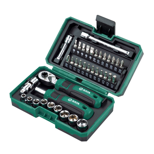 世达78件套棘轮螺丝刀扳手套筒螺丝批组套家用工具小飞套装05498A