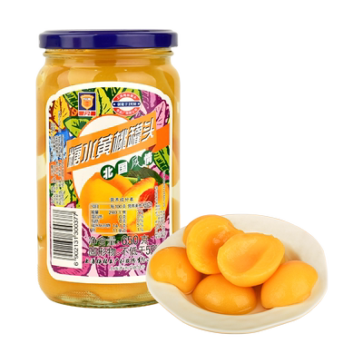 maling上海梅林糖水黄桃罐头