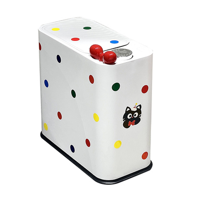 生活一角 家用夹缝垃圾桶结婚喜庆可爱厕所客厅厨房静音按压弹盖