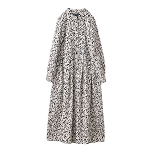 冬季新品 桑妮库拉/Sunny clouds 女式纯棉玫瑰印花连衣裙日系