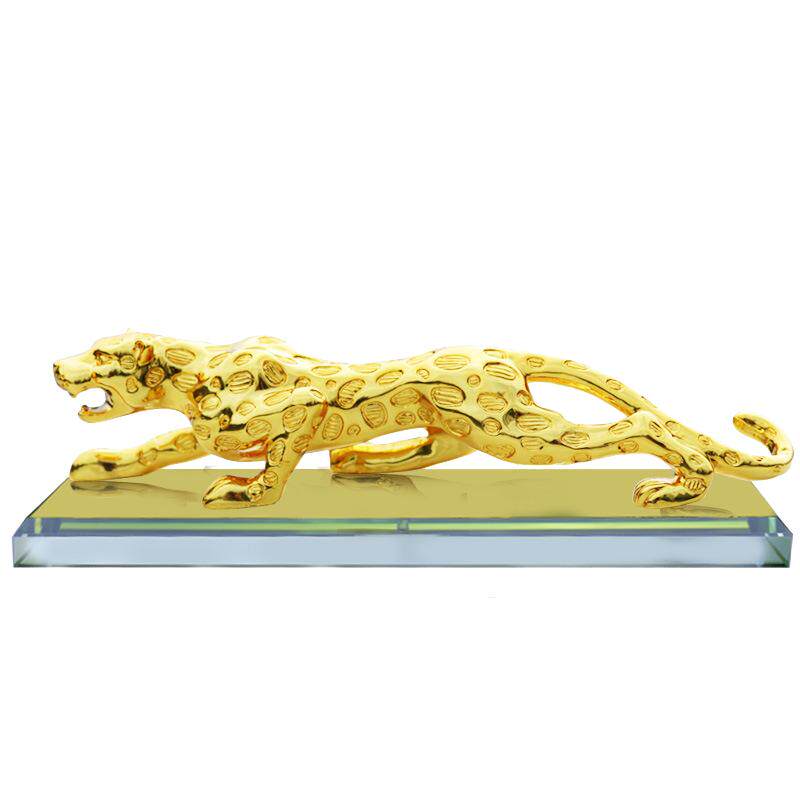装饰品车载金钱豹豹子