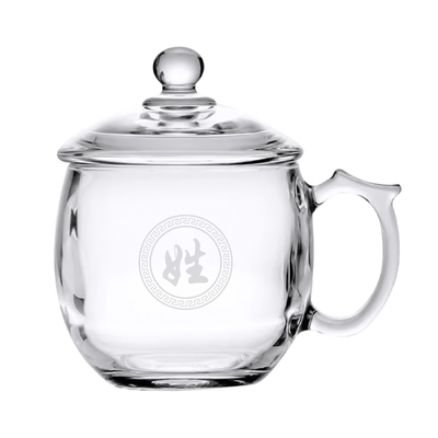 玻璃杯家用办公室大肚杯刻字定制