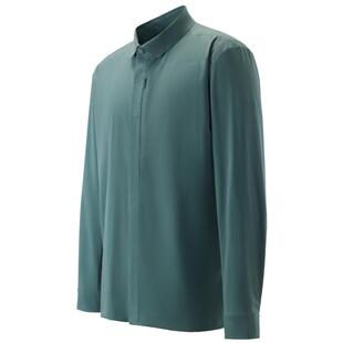 KOLON SPORT可隆衬衫男款商务户外衬衫外套全压胶长袖上衣