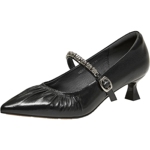 TATA他她女鞋2026春季真皮浅口单鞋女细跟休闲玛丽珍鞋UZE01AQ6