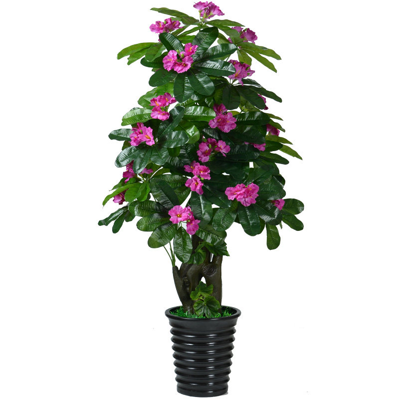 假花招财花树红紫仿真花客厅落地套装塑料花艺大型装饰花盆栽摆设