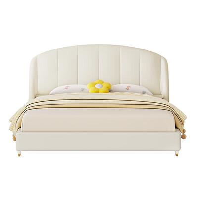 顾家家居奶油风真皮儿童床