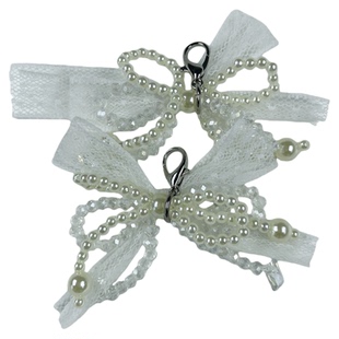 蝴蝶结珍珠百搭流行款鞋扣鞋花鞋带配饰diy装饰韩国东大门ins同款