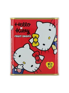 日本进口零食佐久间hellokitty罐仔糖果汁硬糖鬼灭之刃铁盒水果糖