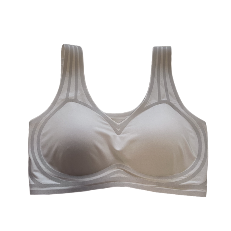 一片式无痕果冻条薄款乳胶内衣女
