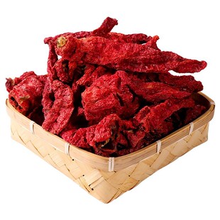 新疆特产 焉耆猪大肠肉辣椒螺丝椒辣皮子干辣椒 炒 肉厚味香 做酱