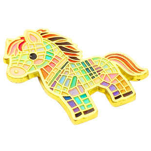 工厂批发十二生肖金属冰箱贴磁吸可爱卡通合金胶贴装饰马年小礼物