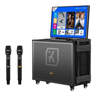 科达户外K歌音响音箱带显示屏便携移动拉杆蓝牙一体机音响功放机
