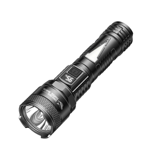 新款LED强光手电筒便携可充电登山超亮户外COB侧灯巡逻探照灯家用