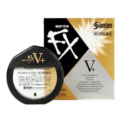 【3瓶】日本参天FX+V金装眼药水缓解眼疲劳滴眼液人工泪液12ml