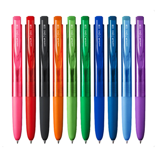 日本uni三菱铅笔中性笔umn155按动水笔SignoRT1黑色uniball学生用0.50.38mm可换K6笔芯彩色三菱笔文具