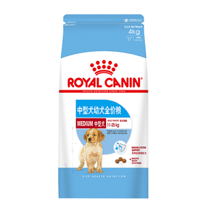 姜露宠物 皇家狗粮MEJ32中型幼犬粮4kg通用型狗粮适用12月龄以下