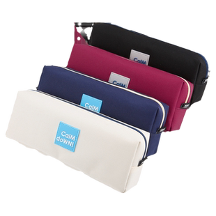 晨光文具笔袋长型大容量帆布单层加厚文具盒男女孩子铅笔盒小学生用文具收纳整理ins简约多功能一二三年级