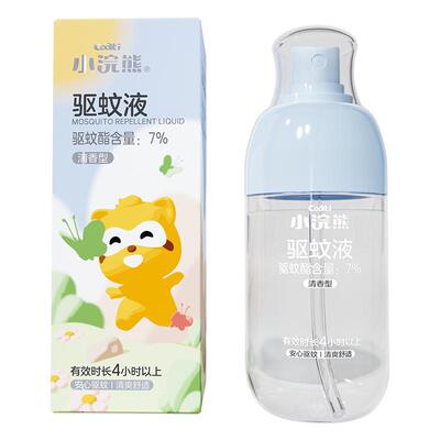 小浣熊中国清香防蚊花露水防蚊水