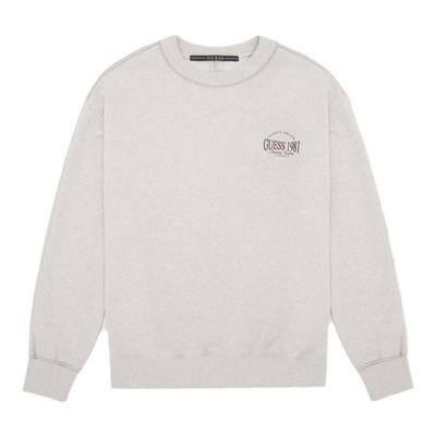 GUESS运动休闲简约圆领长袖卫衣