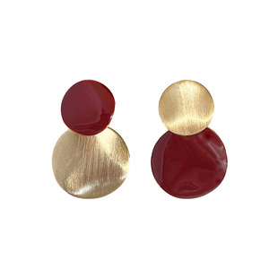 「镜花水月」新款气质耳坠耳夹无耳洞蚊香盘耳夹女设计感耳环耳饰