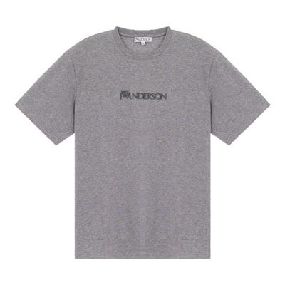 JW ANDERSON 夏季新款男士字母刺绣圆领短袖T恤银泰百货 301574