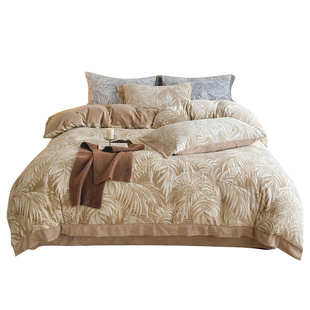 可定制加厚雕花绒保暖四件套任意尺寸被套230x230x250x248x248cm