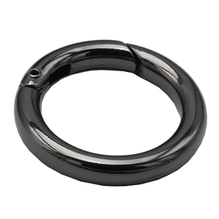 箱包五金饰品配件 弹簧圈 钥匙环 青古扫 银白色 枪黑色 银白色