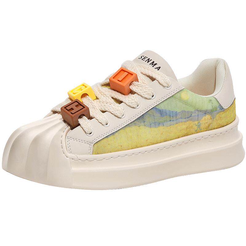森马贝壳头女板鞋夏季透气