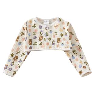 夏季儿童薄款护肩空调房睡觉小孩宝宝婴儿纯棉护脖颈保暖护肩坎肩