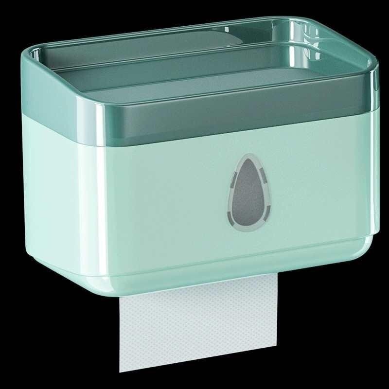 卫生间纸巾盒壁挂式免打孔防水洗手间厕所放抽纸卷纸洗脸巾置物架