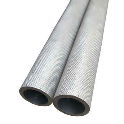 铝管网纹滚花铝棒拉直纹铝管拉花