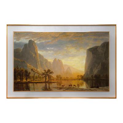 简约轻奢《黄金谷》客厅装饰画
