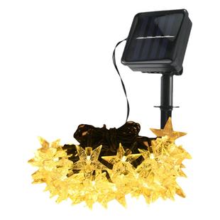 防水led星星灯 太阳能室外灯带 户外花园装饰满天星串灯闪烁灯串