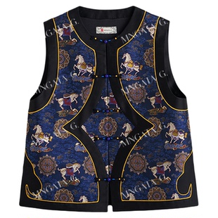 MNGATA G.宫小妍【钱小萍·马上有福】四重纬新中式马甲5091630